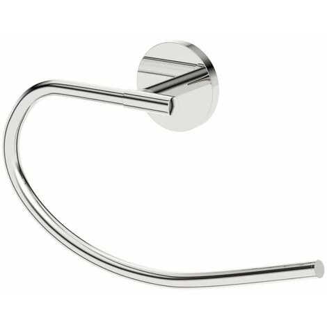 Bathroom Towel Ring Chrome Round Wall Mounted Stylish Traditional 4 Bathroom Towel Ring Chrome Round Wall Mounted Stylish Traditional - Image 2