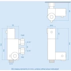 Mini Thermostatic Bar Shower Valve -Comfort Bathroom Store 18152739 5