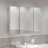 Triple Door Bathroom Mirror Cabinet Cupboard Stainless Steel Wall Mounted 900mm 1 Triple Door Bathroom Mirror Cabinet Cupboard Stainless Steel Wall Mounted 900mm -Comfort Bathroom Store 18323444 1