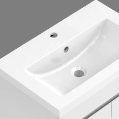 500mm Modern White Freestanding Bathroom Sink And Cabinet Vanity Unit Doors 9 500mm Modern White Freestanding Bathroom Sink And Cabinet Vanity Unit Doors -Comfort Bathroom Store 18443112 3