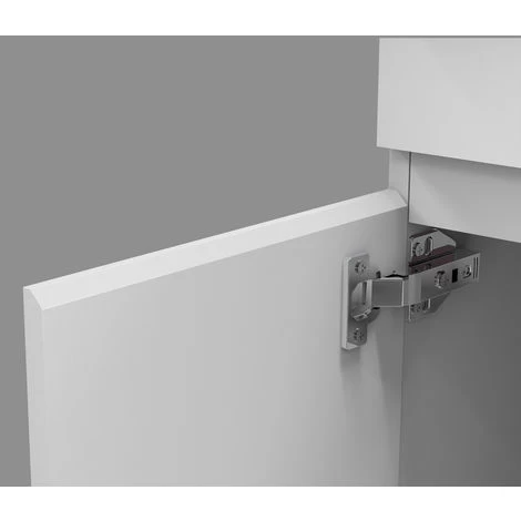 500mm Modern White Freestanding Bathroom Sink And Cabinet Vanity Unit Doors 6 500mm Modern White Freestanding Bathroom Sink And Cabinet Vanity Unit Doors - Image 4