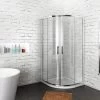 ELEGANT 800 X 800 Mm Quadrant Shower Cubicle Enclosure Sliding Door Easy Clean Glass 2 ELEGANT 800 X 800 Mm Quadrant Shower Cubicle Enclosure Sliding Door Easy Clean Glass -Comfort Bathroom Store 18459881 1