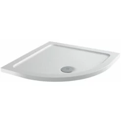 Modern Quadrant Shower Tray 900 X 900mm Low Profile Slimline Lightweight White