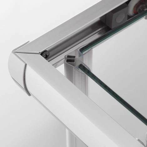 ELEGANT Shower Enclosure 1000 X 700 Mm Sliding Corner Entry Shower Enclosure Door Cubicle With Tray 6 ELEGANT Shower Enclosure 1000 X 700 Mm Sliding Corner Entry Shower Enclosure Door Cubicle With Tray - Image 4