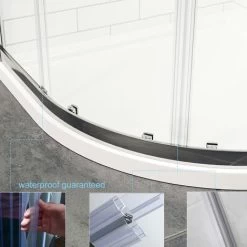 ELEGANT 900 X 800 Mm Quadrant Shower Cubicle Enclosure Sliding Door Easy Clean -Comfort Bathroom Store 19231832 5