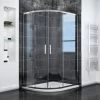 ELEGANT 900 X 800 Mm Sliding Door Quadrant Shower Cubicle Enclosure -Comfort Bathroom Store 19231841 1
