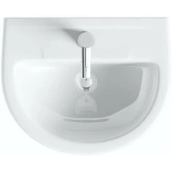Orchard Eden 1 Tap Hole Full Pedestal Basin 550mm 11 Orchard Eden 1 Tap Hole Full Pedestal Basin 550mm -Comfort Bathroom Store 19279355 5