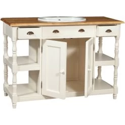 Bathroom Furniture In Solid Lime Wood Antique White Structure Top Natural Finish Made In Italy 10 Bathroom Furniture In Solid Lime Wood Antique White Structure Top Natural Finish Made In Italy -Comfort Bathroom Store 19316069 4