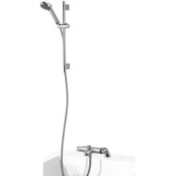 Aqualisa Midas 100 Thermo Bar Shower Mixer Tap With Adjustable Kit - Chrome