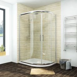 ELEGANT 1200 X 800 Mm Offset Quadrant Shower Enclosure Tempered Sliding Glass Cubicle Door