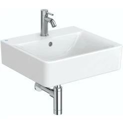 Ideal Standard Concept Cube 1 Tap Hole Wall Hung Basin 500mm