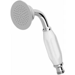 Bathroom Round Shower Handset Head Chrome Ceramic Traditional 70mm