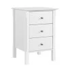 Yaheetech 3 Drawers Side Table End Table For Living Room/Hallway, White 1 Yaheetech 3 Drawers Side Table End Table For Living Room/Hallway, White -Comfort Bathroom Store 20228174 1