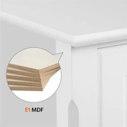 Yaheetech 3 Drawers Side Table End Table For Living Room/Hallway, White 11 Yaheetech 3 Drawers Side Table End Table For Living Room/Hallway, White -Comfort Bathroom Store 20228174 5