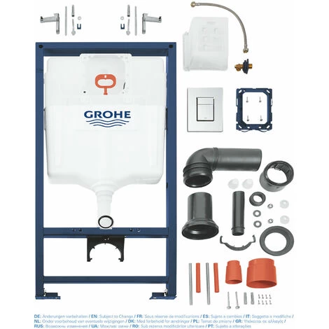 GROHE Rapid SL 1.13m 3 In 1 Set Concealed Cistern Frame Wall Hung 38772001 4 GROHE Rapid SL 1.13m 3 In 1 Set Concealed Cistern Frame Wall Hung 38772001 - Image 2