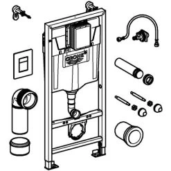 GROHE Rapid SL 1.13m 3 In 1 Set Concealed Cistern Frame Wall Hung 38772001 8 GROHE Rapid SL 1.13m 3 In 1 Set Concealed Cistern Frame Wall Hung 38772001 -Comfort Bathroom Store 20279001 3