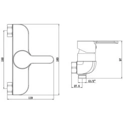 Shower Mixer DENVER Matt Black SCHÜTTE 11 Shower Mixer DENVER Matt Black SCHÜTTE -Comfort Bathroom Store 20293496 5