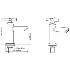 Cold Water Pillar Tap MATAO Chrome SCHÜTTE 9 Cold Water Pillar Tap MATAO Chrome SCHÜTTE -Comfort Bathroom Store 20293519 3