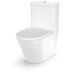 Modern Rimless Close Coupled Toilet Ceramic With Soft Closing Seat White Magus -Comfort Bathroom Store 20486722 4