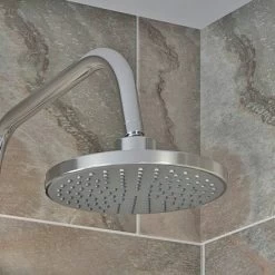 Bathroom Mixer Shower Kit Adjust Riser Rail Hose Chrome Round Dual Head Chrome -Comfort Bathroom Store 20691855 3