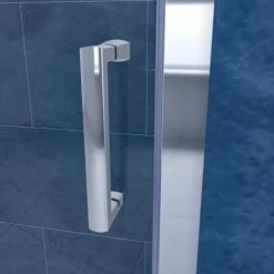 ELEGANT 1200mm Sliding Shower Door 6mm Toughened Glass Bathroom Screen Panel Reversible Shower Door For Bath 10 ELEGANT 1200mm Sliding Shower Door 6mm Toughened Glass Bathroom Screen Panel Reversible Shower Door For Bath -Comfort Bathroom Store 21538661 4