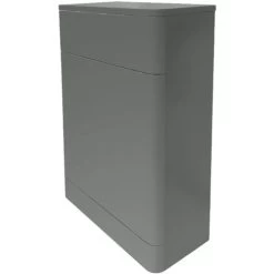 Back To Wall Toilet Concealed Cistern Unit Bathroom Furniture 500mm Gloss Grey -Comfort Bathroom Store 22184720 3