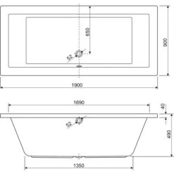 Synergy Berg Cubic 1700 X 700mm No Tap Holes Standard Finish Double Ended Bath 7 Synergy Berg Cubic 1700 X 700mm No Tap Holes Standard Finish Double Ended Bath -Comfort Bathroom Store 22290818 3
