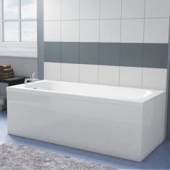 Modern 1400mm No Tap Holes Bath - By Voda Design -Comfort Bathroom Store 22291349 3