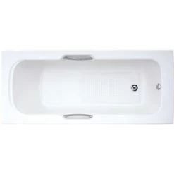 1675mm No Tap Holes 8mm Single Ended Bath