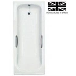 1675mm No Tap Holes 8mm Single Ended Bath -Comfort Bathroom Store 22291773 4