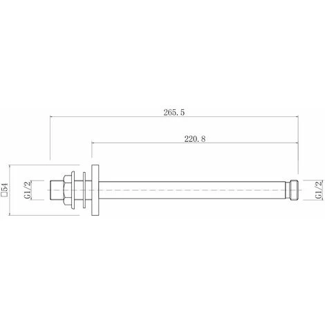 Ceiling Mounted Head 200mm Chrome Square Rainfall Fixed Shower Arm Slimline 5 Ceiling Mounted Head 200mm Chrome Square Rainfall Fixed Shower Arm Slimline - Image 3