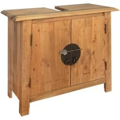 Hommoo Bathroom Furniture Set Recycled Solid Recycled Pinewood VD11981 -Comfort Bathroom Store 23003987 3