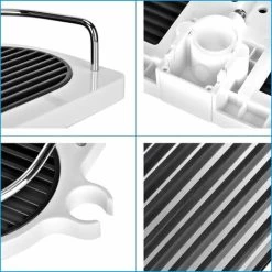 Shower Caddy, Adjustable Bathroom Shelf Organizer Rack Detachable Holder For Storing Soap Lotion Shampoo Soap Dish Towels Hooks, NO Drilling Wall Mounted -Comfort Bathroom Store 23409181 5