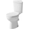 Close Coupled Bathroom Corner Toilet Space Saving WC Pan Soft Close Seat Cistern