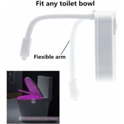 Toilet Night Light Motion Activated , Two Modes With 8 Color Changing, Sensor LED Washroom Night Light Fits Any Toilet -Comfort Bathroom Store 23436885 4
