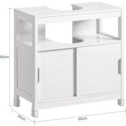 SoBuy White Under Sink Bathroom Storage Cabinet,FRG128-II-W -Comfort Bathroom Store 23506939 4