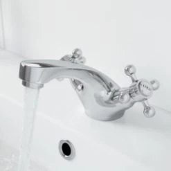 Traditional Bathroom Taps Set Mono Basin Sink Mixer Bath Shower Mixer Tap Chrome -Comfort Bathroom Store 23631934 3