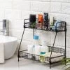 Livingandhome 2 Tier Iron Wire Countertop Storage Shelf For Bathroom -Comfort Bathroom Store 23694526 1