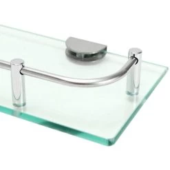 Livingandhome 40CM Wall Mounted Glass Shower Storage Caddy For Bathroom 10 Livingandhome 40CM Wall Mounted Glass Shower Storage Caddy For Bathroom -Comfort Bathroom Store 23694776 4