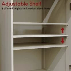 Priano 1 Drawer 1 Door Freestanding Cabinet Bathroom Storage Cupboard, Grey -Comfort Bathroom Store 23759200 4