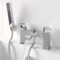 Modern Bathroom Mono Basin Sink Mixer Bath Shower Mixer Tap Set Hot Cold Chrome 9 Modern Bathroom Mono Basin Sink Mixer Bath Shower Mixer Tap Set Hot Cold Chrome -Comfort Bathroom Store 23851934 3