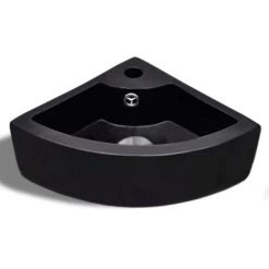 Wash Basin With Overflow 45x32x12.5 Cm Black VidaXL 10 Wash Basin With Overflow 45x32x12.5 Cm Black VidaXL -Comfort Bathroom Store 2392300 4
