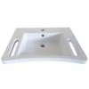 AKW Onyx Ergonomic Wall Hung Basin With Hand Grip Support 600mm Wide - 1 Tap Hole 2 AKW Onyx Ergonomic Wall Hung Basin With Hand Grip Support 600mm Wide - 1 Tap Hole -Comfort Bathroom Store 23947138 1