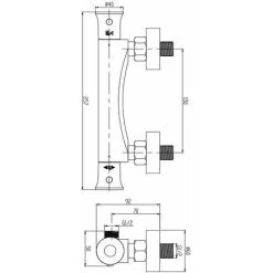 Modern Bar Mixer Shower Valve Only Thermostatic Chrome Conical Bottom Outlet -Comfort Bathroom Store 24122012 3