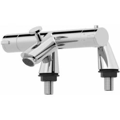 Bathroom Luxury Chrome Thermostatic Bath Shower Mixer Valve Single Head Riser -Comfort Bathroom Store 24169677 3