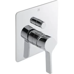 JTP Curve Concealed Shower Valve Single Handle With Diverter - Chrome
