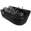 SIMBA WHIRLPOOL BATH TUB BLACK HAVANA HOT TUB 170x115cm BLACK FOR 2 PERSONS -Comfort Bathroom Store 25100752 1