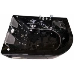 SIMBA WHIRLPOOL BATH TUB BLACK HAVANA HOT TUB 170x115cm BLACK FOR 2 PERSONS -Comfort Bathroom Store 25100752 4