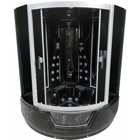 SIMBA BATH TUB SPA WHIRLPOOL SHOWER CHROMOTHERAPY 150 X 150 Cm Black Montecarlo HOT TUB 4 SIMBA BATH TUB SPA WHIRLPOOL SHOWER CHROMOTHERAPY 150 X 150 Cm Black Montecarlo HOT TUB - Image 2