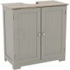 Priano 2 Door Under Sink Cabinet Bathroom Cupboard Storage Unit, Grey -Comfort Bathroom Store 25534490 1